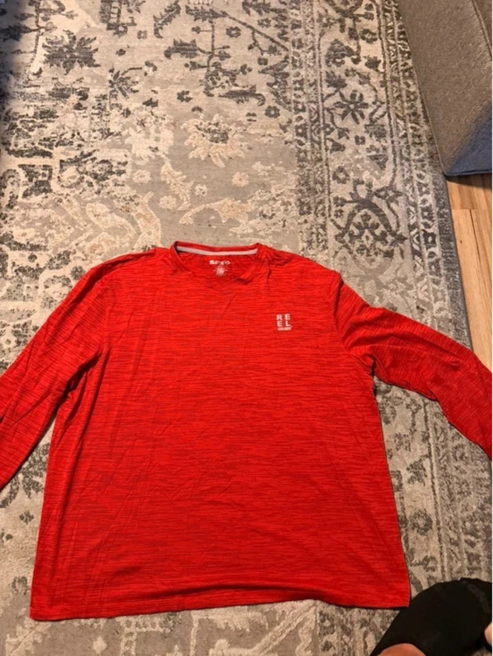 Reel Legends Men's Long Sleeve Shirt XXL Red Athletic
